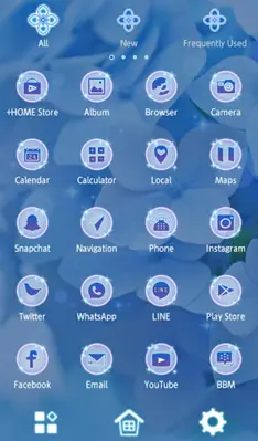 Blue Hydrangea Theme android App screenshot 2