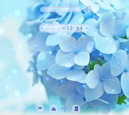 Blue Hydrangea Theme android App screenshot 4